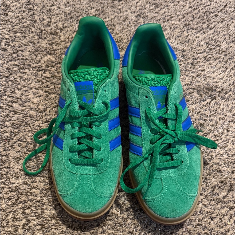 Adidas Men's Sneakers in Green and Blue